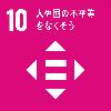 SDGsロゴ10 人や国の不平等をなくそう