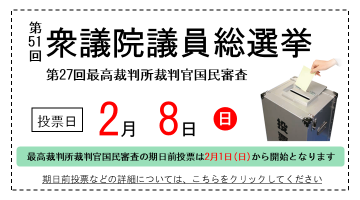 衆議院議員総選挙のスライダー画像