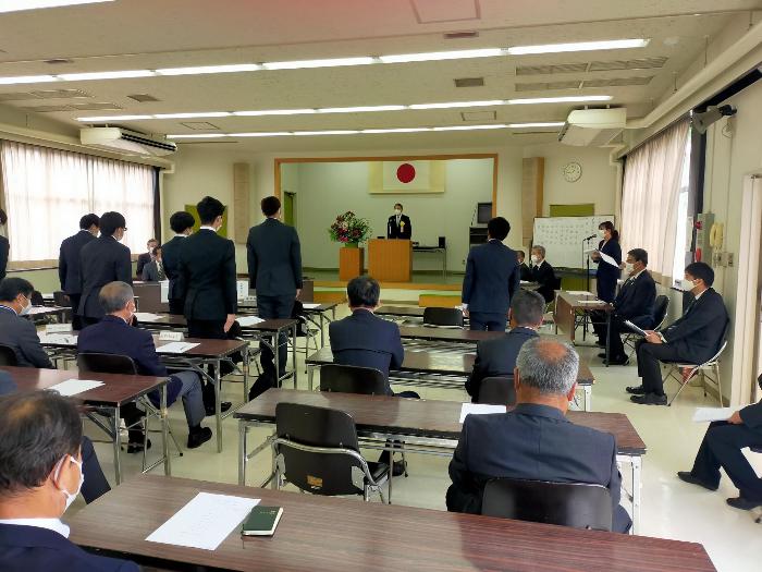 伊勢崎佐波高等職業訓練校入校式の様子