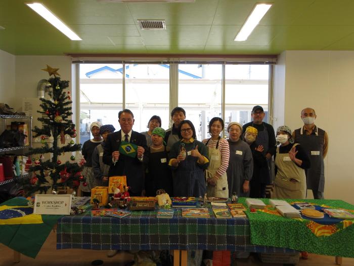 ブラジル料理ワークショップ訪問の様子