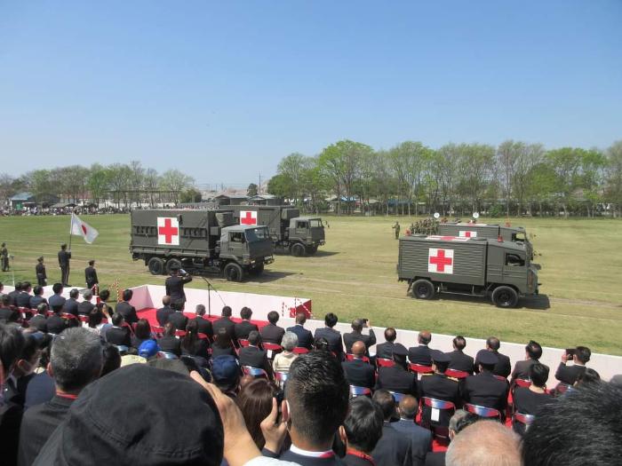 陸上自衛隊新町駐屯地創設72周年記念行事の様子