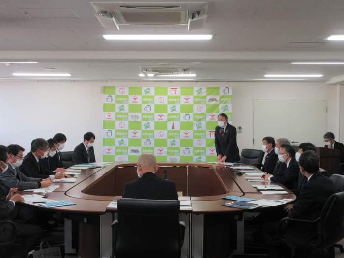 伊勢崎佐波地区中学校高等学校長連絡協議会の様子