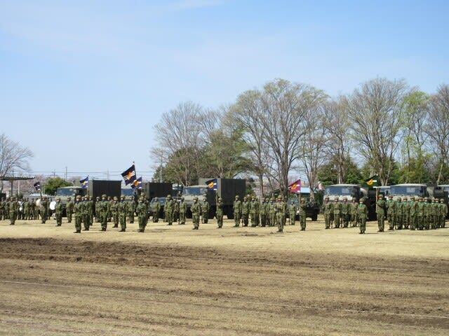 新町駐屯地創設74周年記念行事の様子