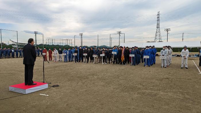 伊勢崎佐波防火協会消防競技会