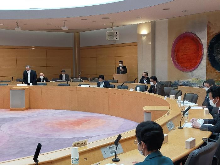 群馬県市長会議の様子