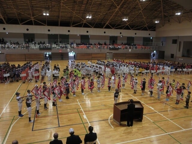 スポーツ少年団総合開会式の様子