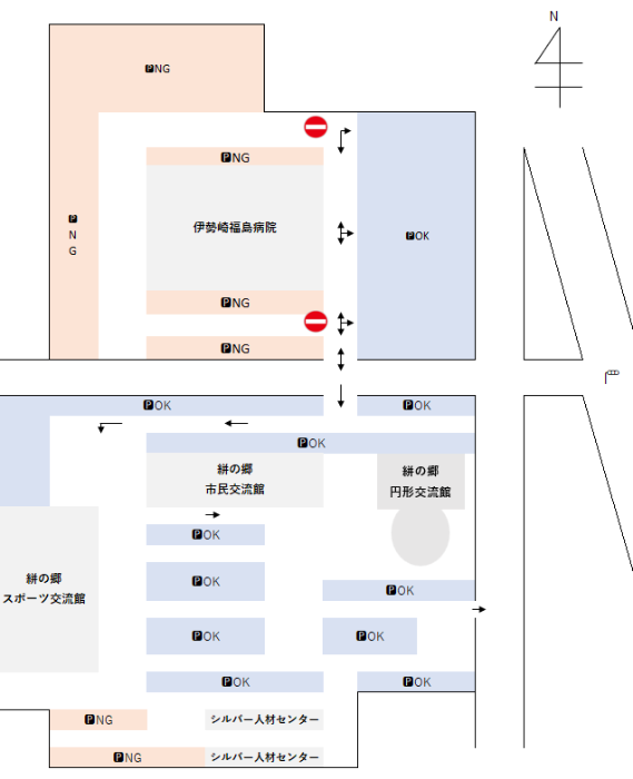 フェスタ駐車場案内図