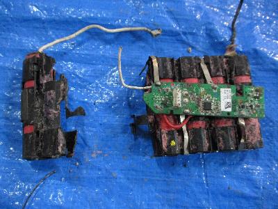 燃えた電池2