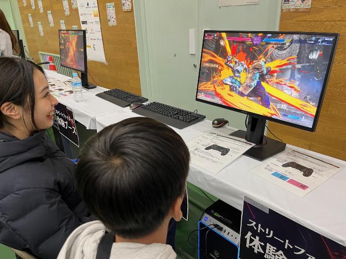 格闘ゲームの様子