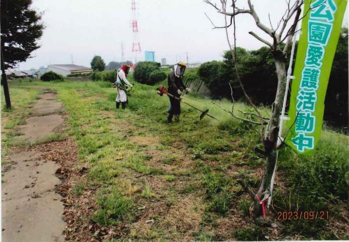 早川河川愛護会の活動の様子