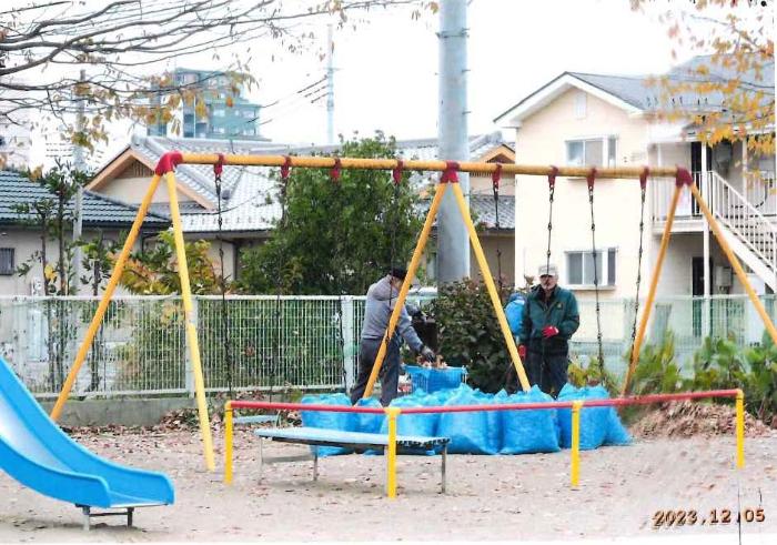 喜多児童遊園愛護会の活動の様子