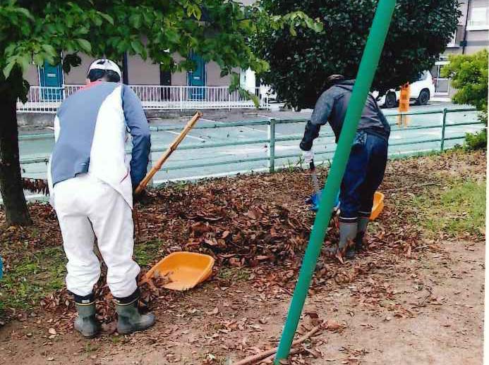殖蓮2号公園愛護会の活動の様子