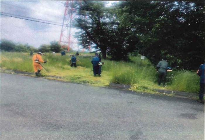 赤堀磯沼公園愛護会の活動の様子