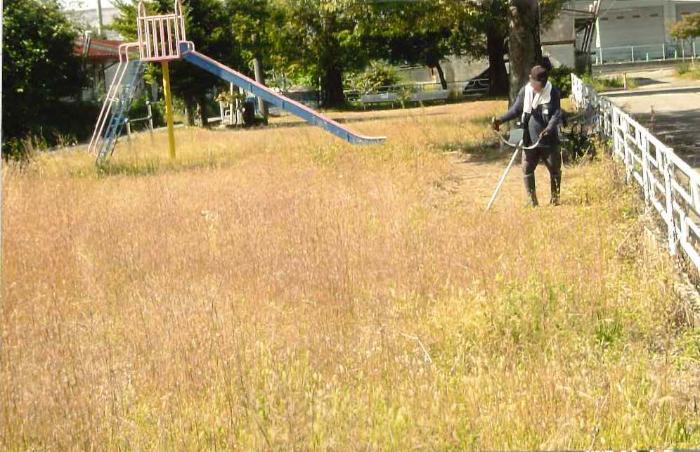 安堀児童遊園愛護会の活動の様子