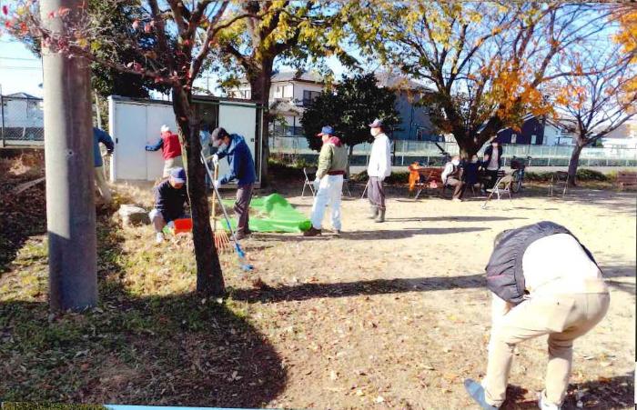 下道寺児童遊園愛護会の活動の様子