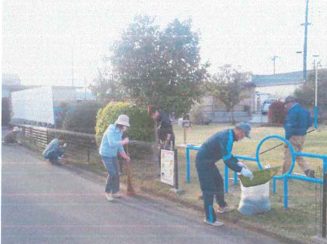 一ノ堰公園愛護会の活動の様子