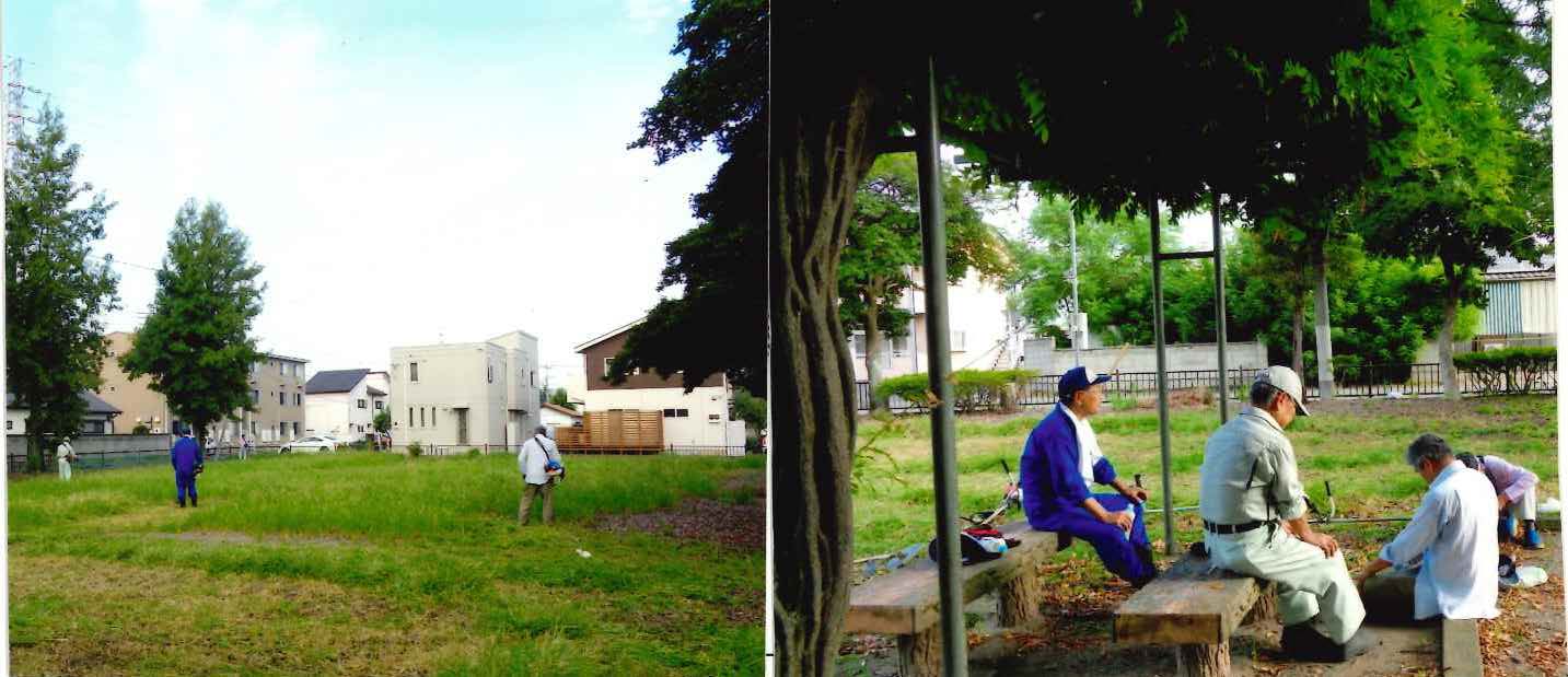上窪宿公園愛護会の活動の様子