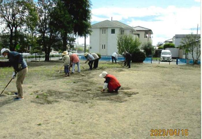 大川南公園愛護会の活動の様子