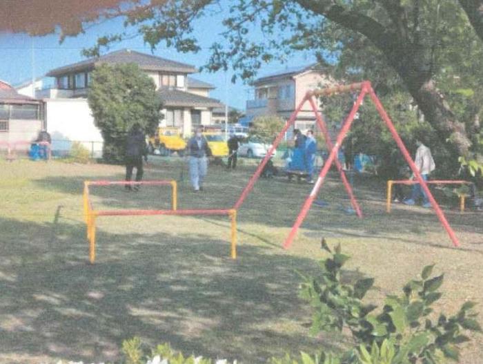 太田町薬師一公園愛護会の活動の様子
