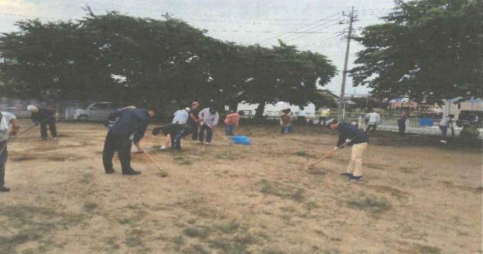 柴児童遊園愛護会の活動の様子