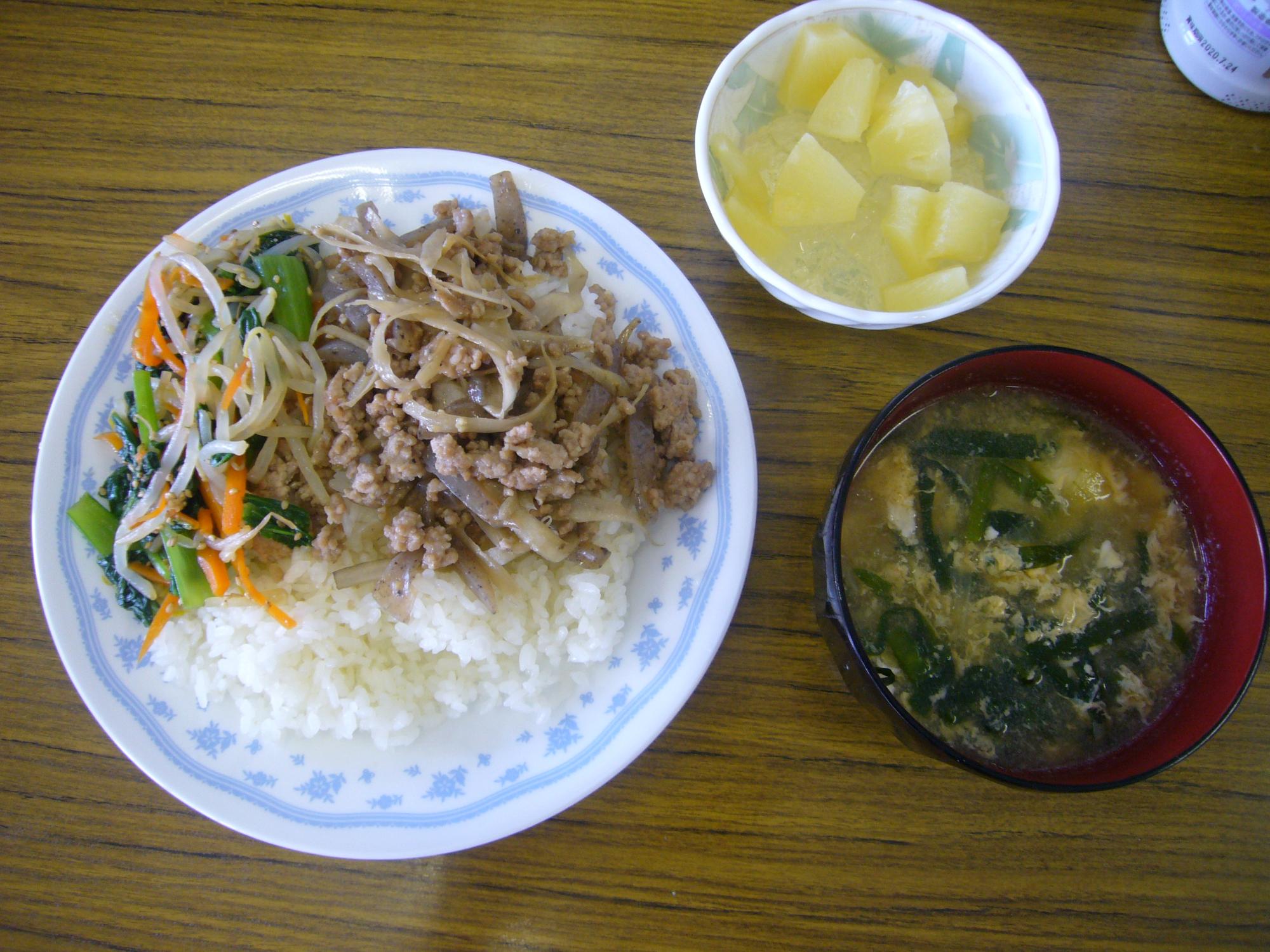 完成した料理