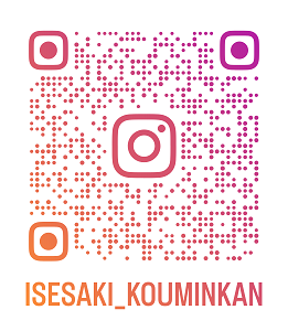 伊勢崎市公民館公式インスタグラムの二次元コード