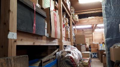燻蒸を実施する収蔵庫内の様子です。