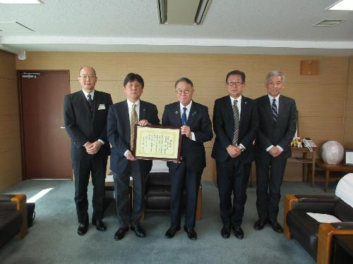 感謝状贈呈式(千代田工業株式会社)