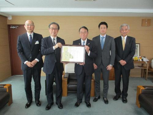 感謝状贈呈式(中央自動車倉庫株式会社)