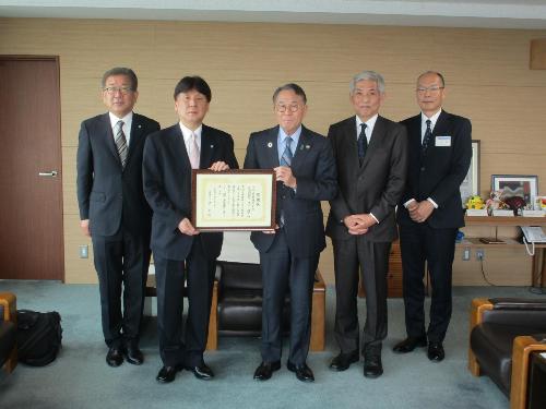 感謝状贈呈式(千代田工業株式会社)
