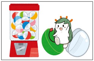 くわまるカプセルトイのイメージイラスト画像