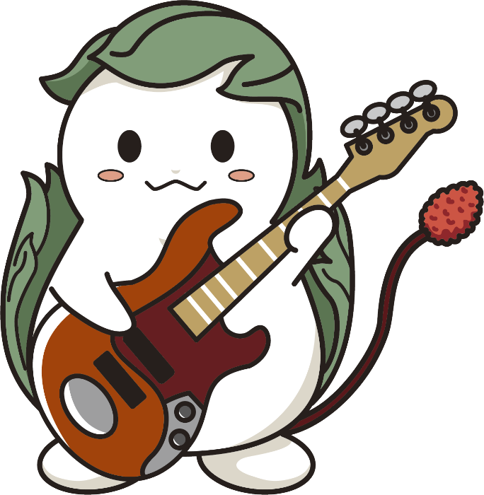 ベースを弾く「くわまる」