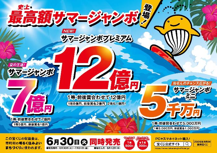 サマージャンボ宝くじの広告画像