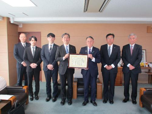 感謝状贈呈式(株式会社三共)
