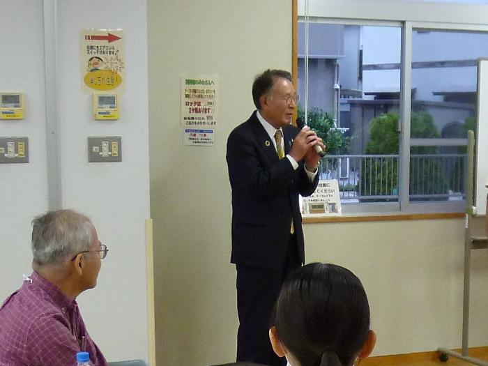 市民ワークショップでの市長御礼のあいさつ
