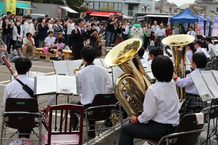 昨年の吹奏楽部の演奏
