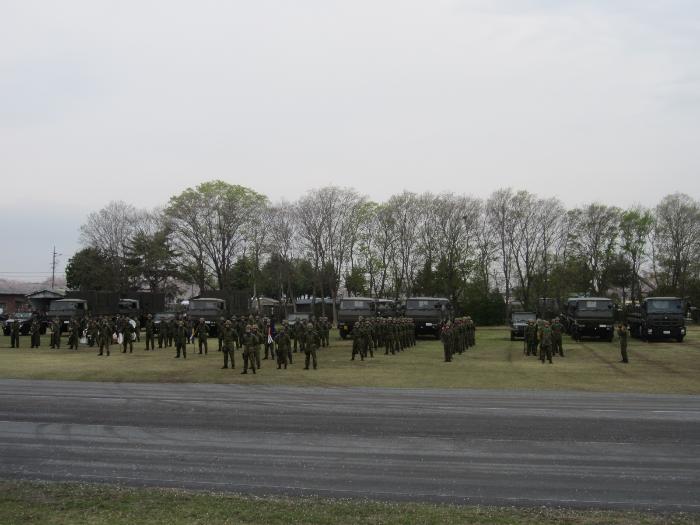 新町駐屯地記念行事の様子