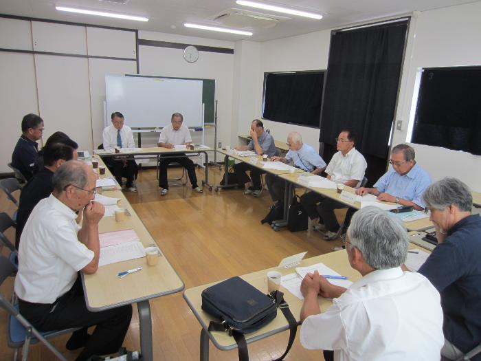 茂呂地区区長会との懇談会の様子