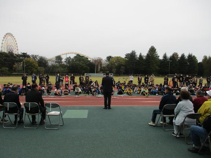 子ども会駅伝競走大会の様子