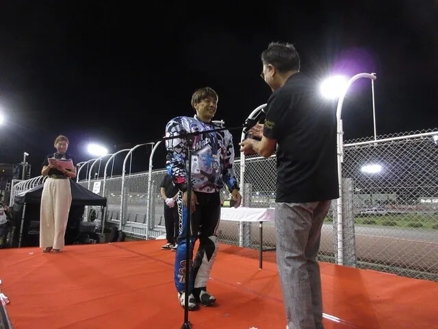 SG第28回オートレースグランプリ表彰式の様子