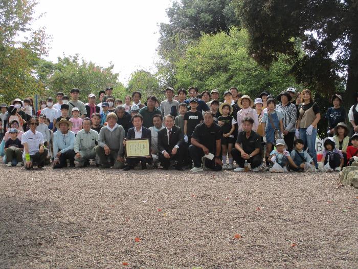 伊勢崎市みらい公園安らぎの広場協働創出事業の様子