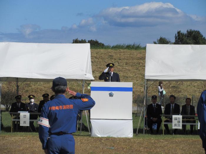 伊勢崎市秋季消防点検の様子