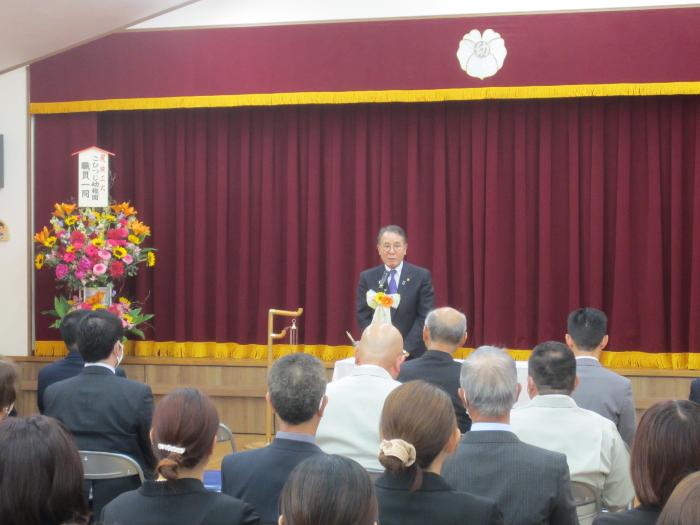 こひつじ幼稚園新園舎竣工式の様子