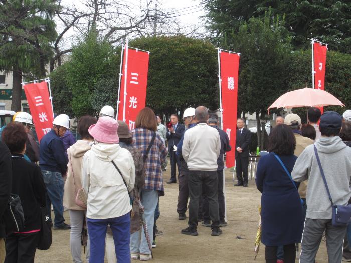 南地区自主防災組織訓練開会式の様子