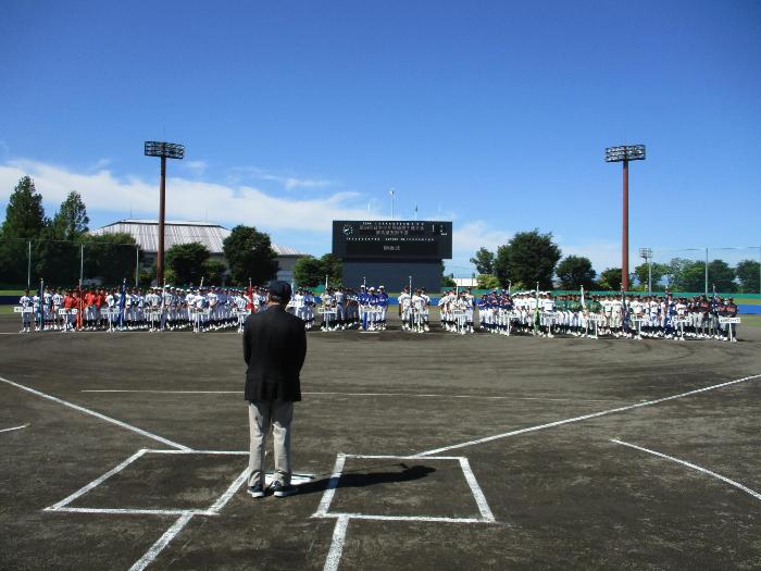 第54回日本少年野球選手権大会群馬県支部予選開会式の様子