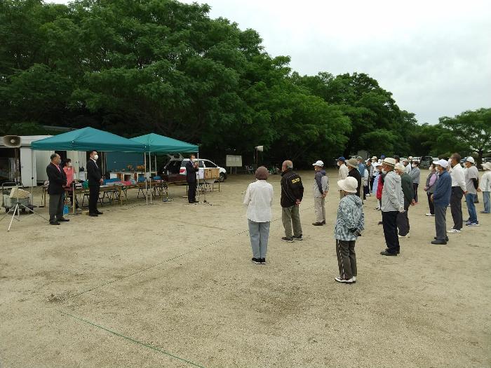 第16回伊勢崎市市長杯争奪ゲートボール大会の様子