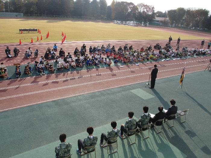 子ども会駅伝競走大会の様子