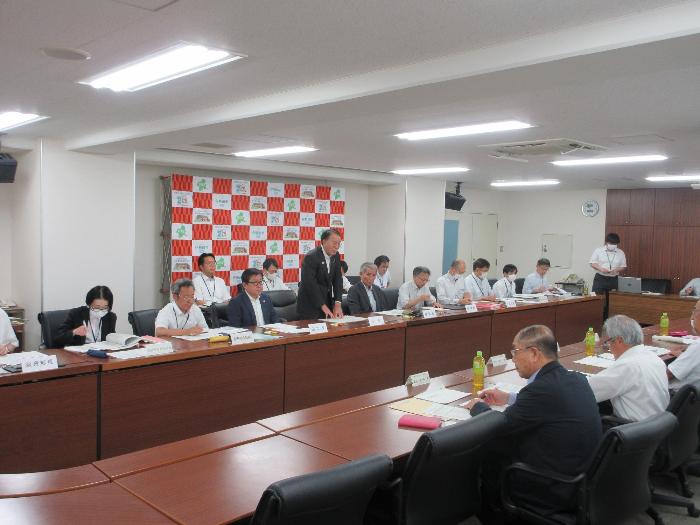 総合計画策定に係る関係団体等ヒアリング(民生委員児童委員連絡協議会)の様子