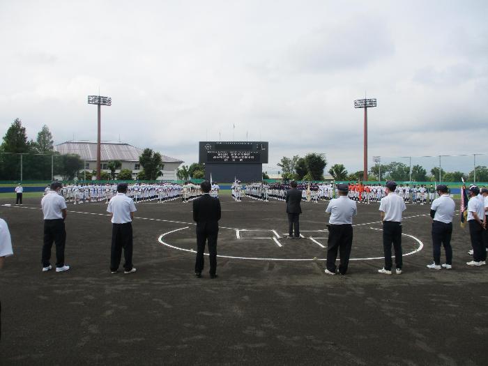 第52回日本少年野球選手権大会群馬県支部予選開会式の様子