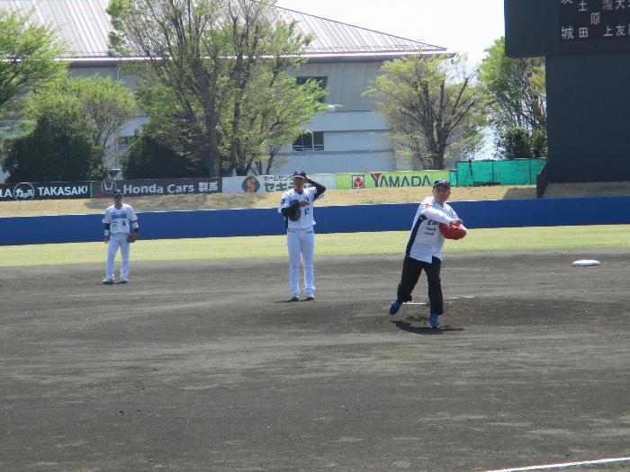 群馬ダイヤモンドペガサス伊勢崎市民サンクスデーの様子